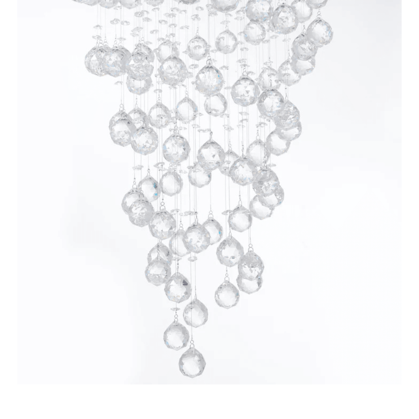 Crystal Double Helix Chandelier 7 Lights - Orvon Lighting