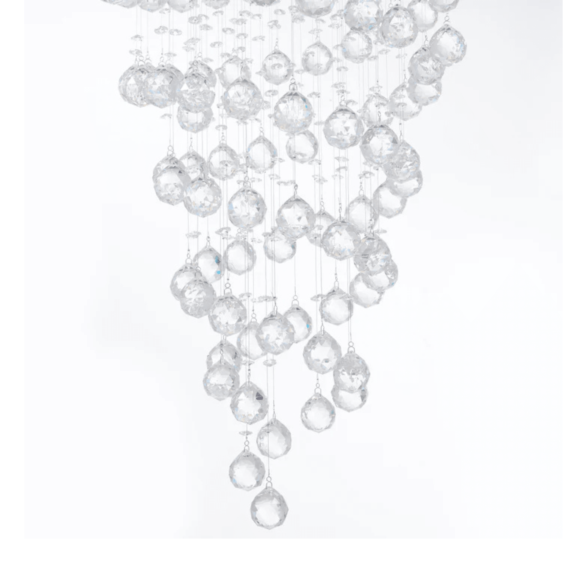 Crystal Double Helix Chandelier 7 Lights - Orvon Lighting
