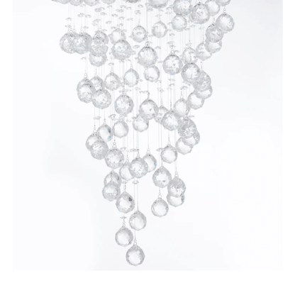 Crystal Double Helix Chandelier 7 Lights - Orvon Lighting