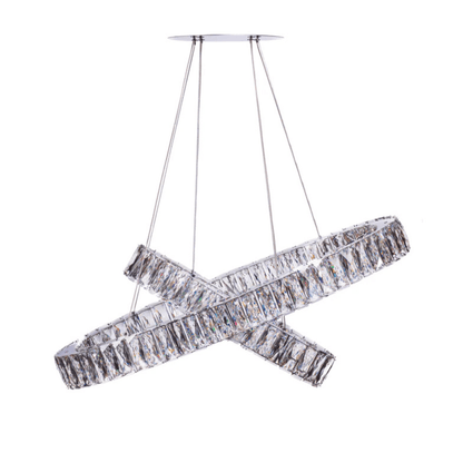 Crystal Elegance LED Chandelier 2 Ovals - Orvon Lighting