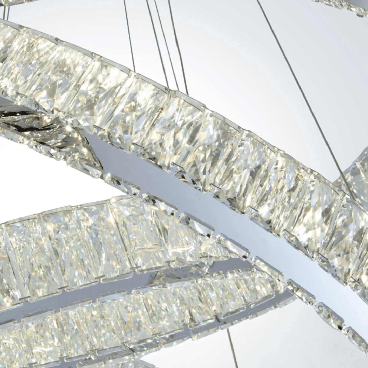 Crystal Elegance LED Chandelier 2 Ovals - Orvon Lighting