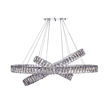 Crystal Elegance LED Chandelier 3 Ovals - Orvon Lighting