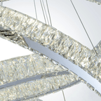 Crystal Elegance LED Chandelier 3 Ovals - Orvon Lighting