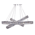 Crystal Elegance LED Chandelier 3 Ovals - Orvon Lighting
