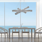 Crystal Elegance LED Chandelier 3 Ovals - Orvon Lighting
