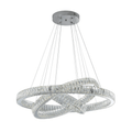 Crystal Elegance Three Ring Chandelier - Orvon Lighting