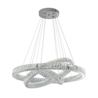 Crystal Elegance Three Ring Chandelier - Orvon Lighting