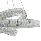 Crystal Elegance Three Ring Chandelier - Orvon Lighting