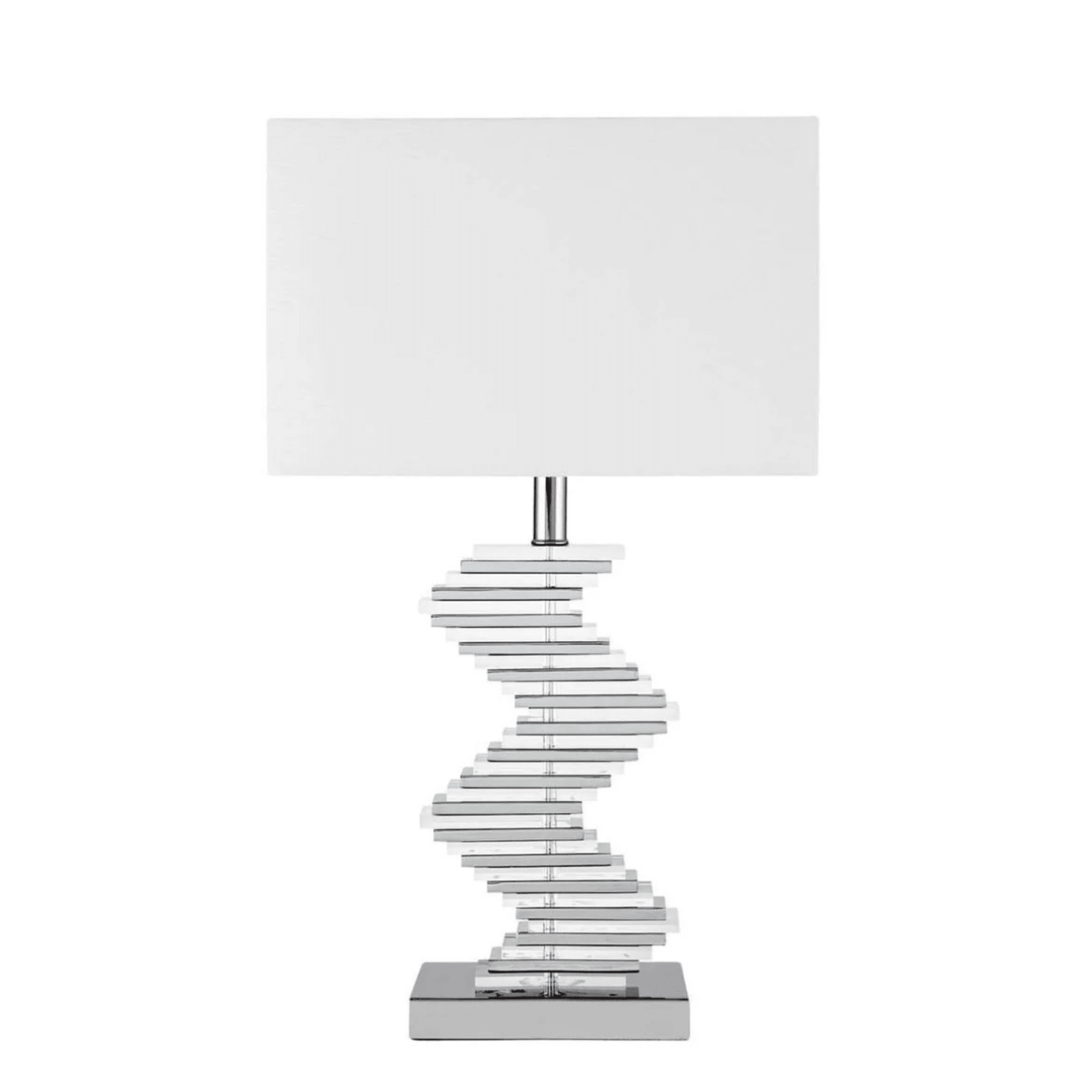 Crystal Two Tone Paved Table Lamp 1 Light - Orvon Lighting