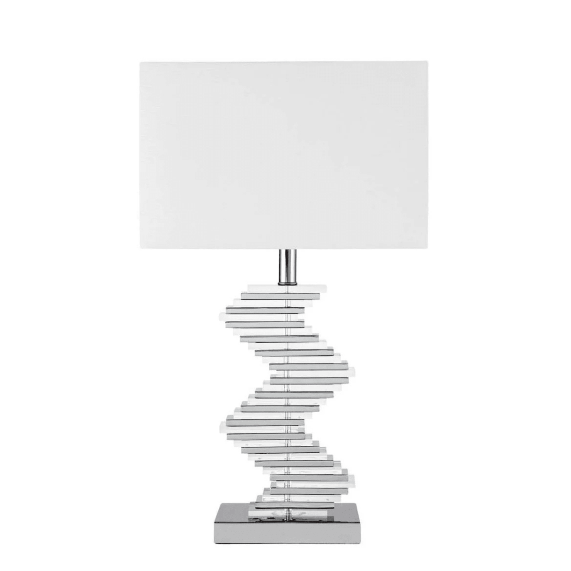 Crystal Two Tone Paved Table Lamp 1 Light - Orvon Lighting