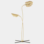 Global Views Rimini Floor Lamp – Brass detail view