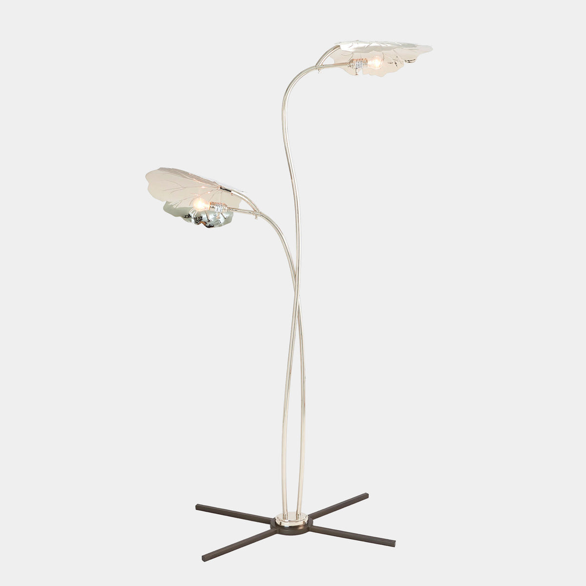 Global Views Rimini Floor Lamp – Nickel detail view