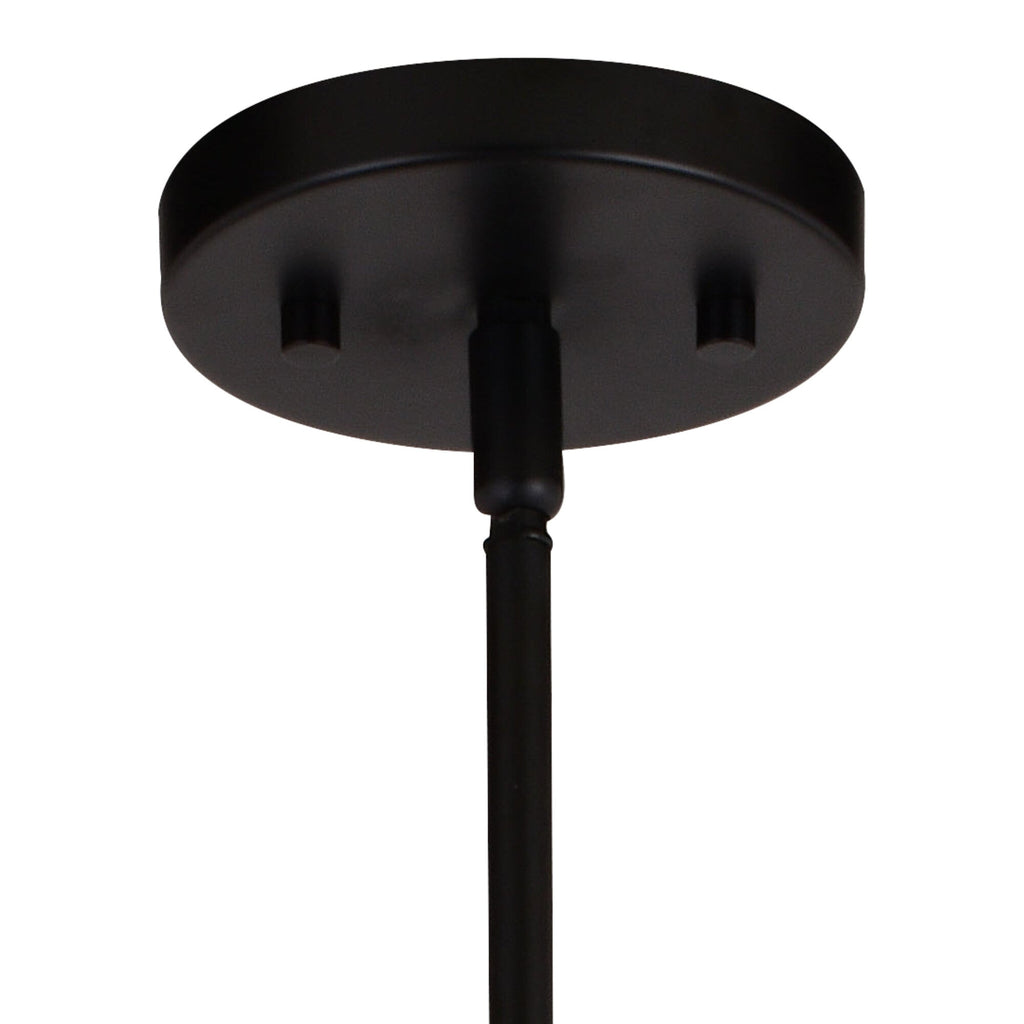 Damen 25 - in. 5 Light Chandelier Matte Black and Natural Brass - Orvon Lighting