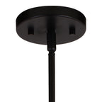 Damen 25 - in. 5 Light Chandelier Matte Black and Natural Brass - Orvon Lighting