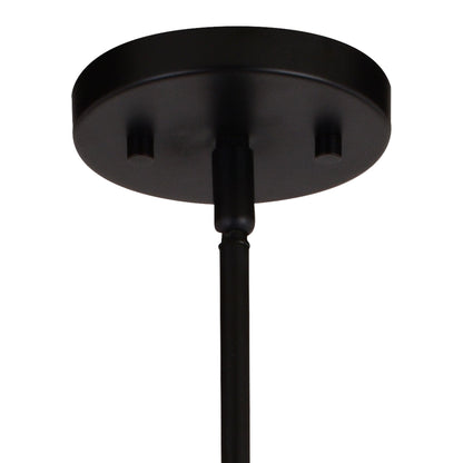 Damen 25 - in. 5 Light Chandelier Matte Black and Natural Brass - Orvon Lighting