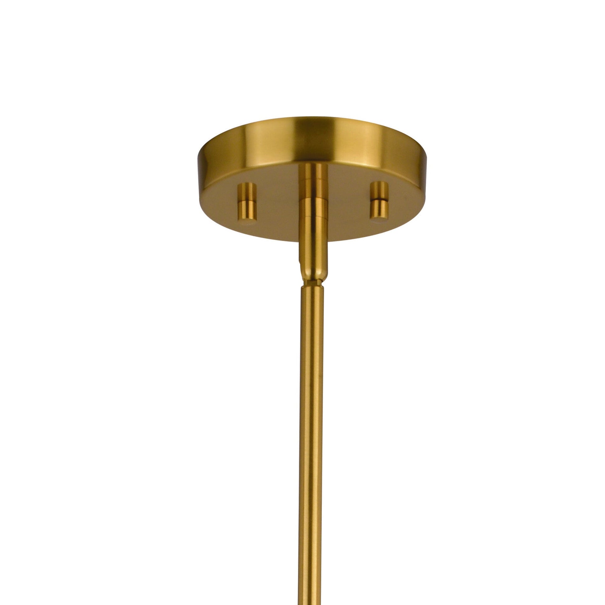 Dayna 10 - in Pendant Satin Brass and Glossy White with Matte White - Orvon Lighting