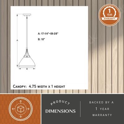 Dayna 10 - in Pendant Satin Brass and Glossy White with Matte White - Orvon Lighting