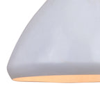 Dayna 10 - in Pendant Satin Brass and Glossy White with Matte White - Orvon Lighting