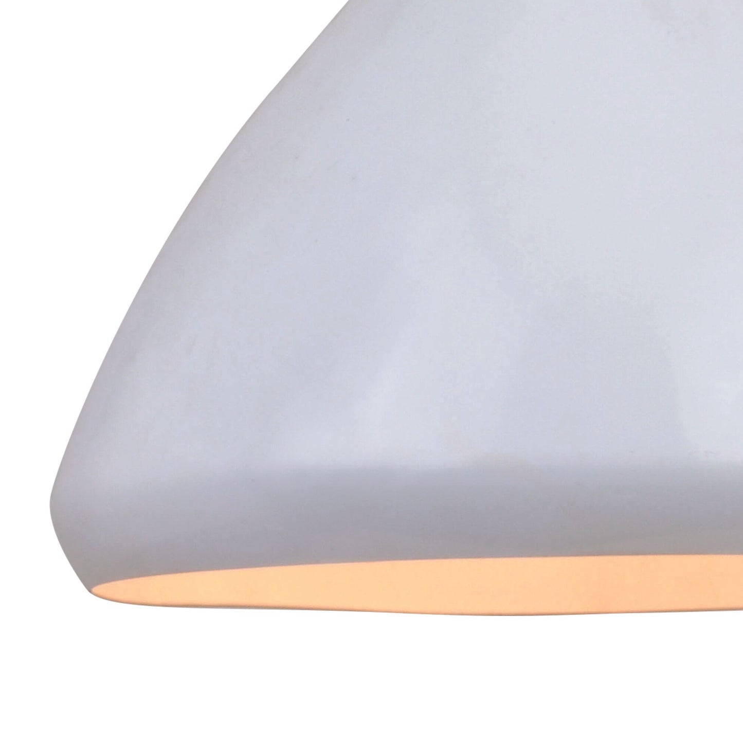 Dayna 10 - in Pendant Satin Brass and Glossy White with Matte White - Orvon Lighting