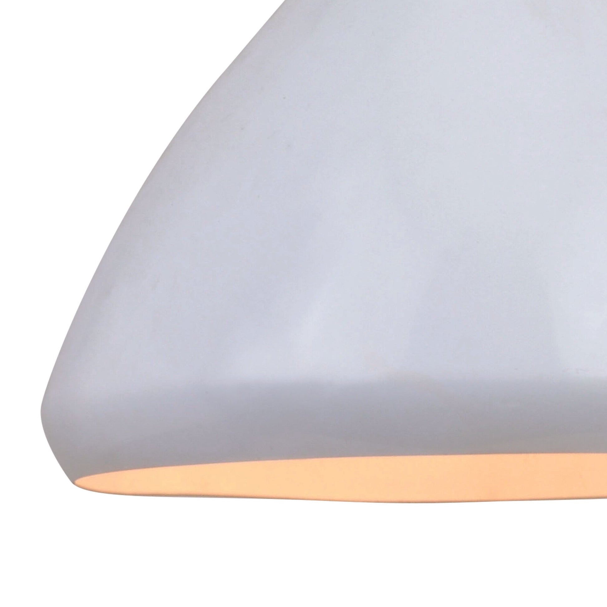 Dayna 10 - in Pendant Satin Brass and Glossy White with Matte White - Orvon Lighting