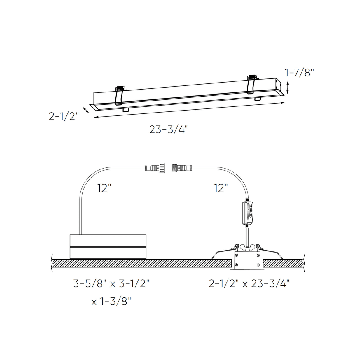 DCP Recessed linear 24" RGB + 5CCT - Orvon Lighting