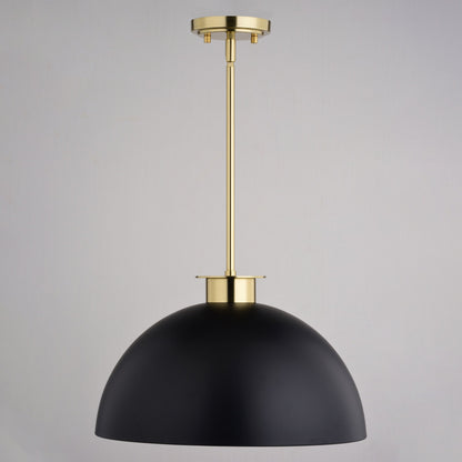 Devon 16 - in. Pendant Glossy White,Matte Black and Satin Brass - Orvon Lighting
