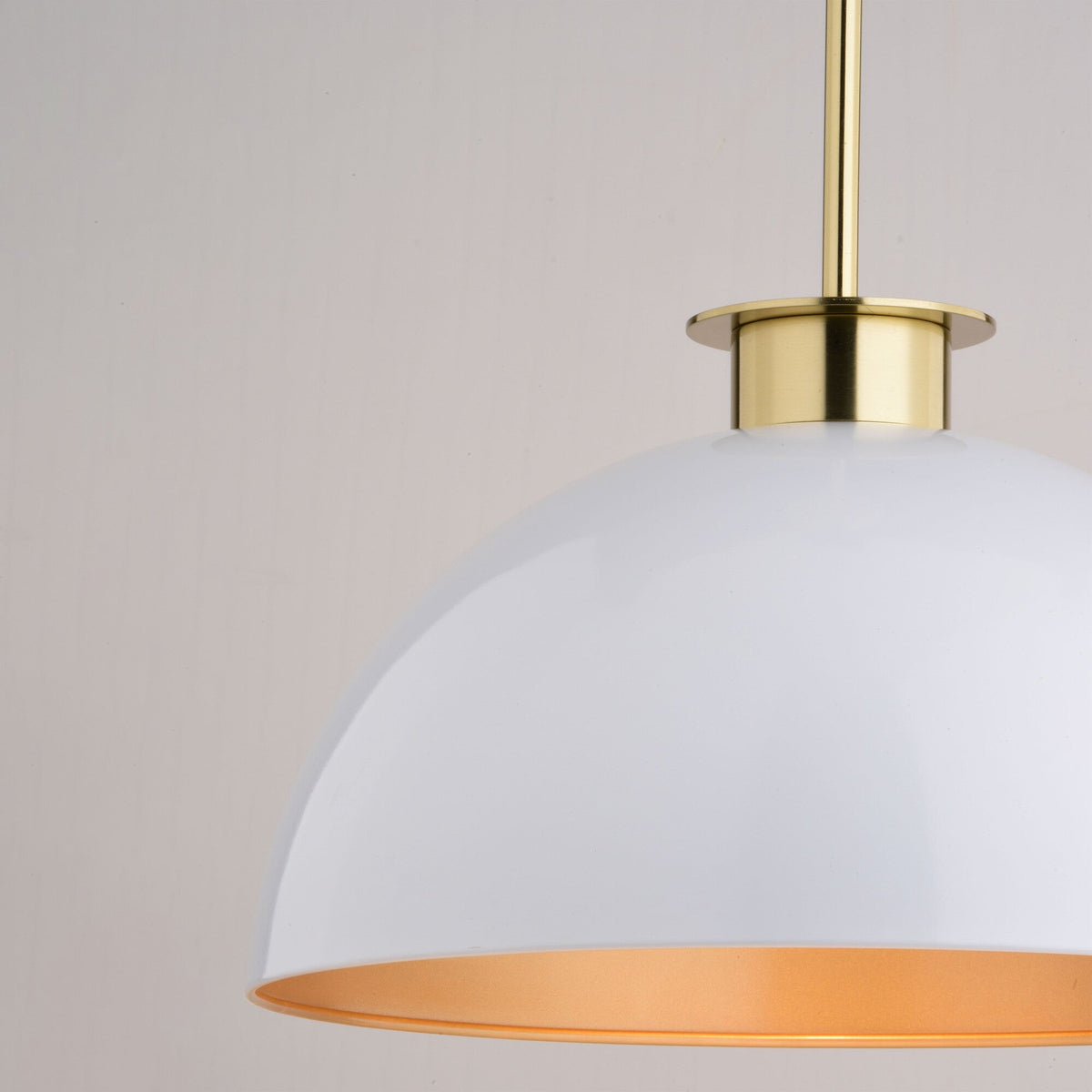 Devon 16 - in. Pendant Glossy White,Matte Black and Satin Brass - Orvon Lighting
