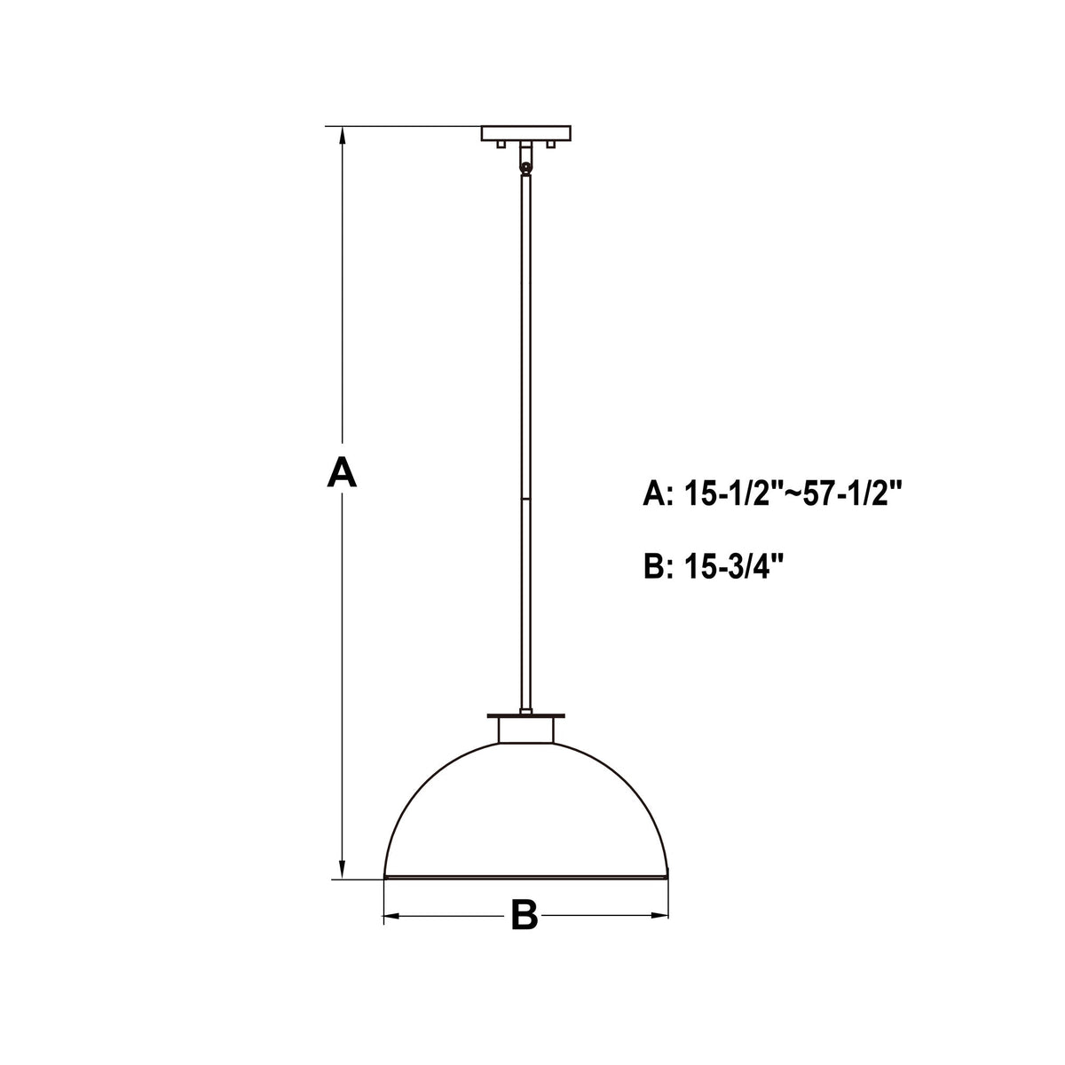 Devon 16 - in. Pendant Glossy White,Matte Black and Satin Brass - Orvon Lighting