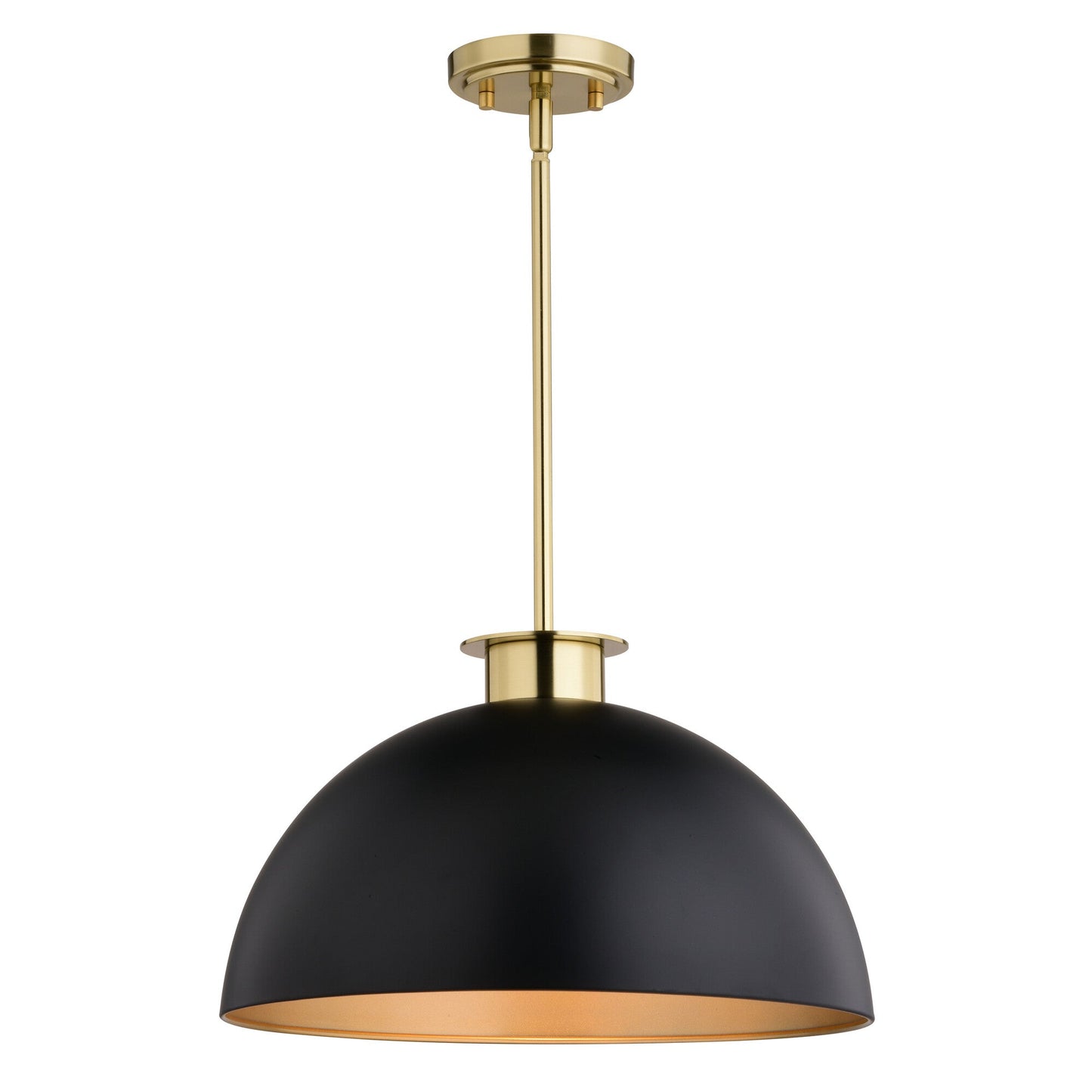 Devon 16 - in. Pendant Glossy White,Matte Black and Satin Brass - Orvon Lighting