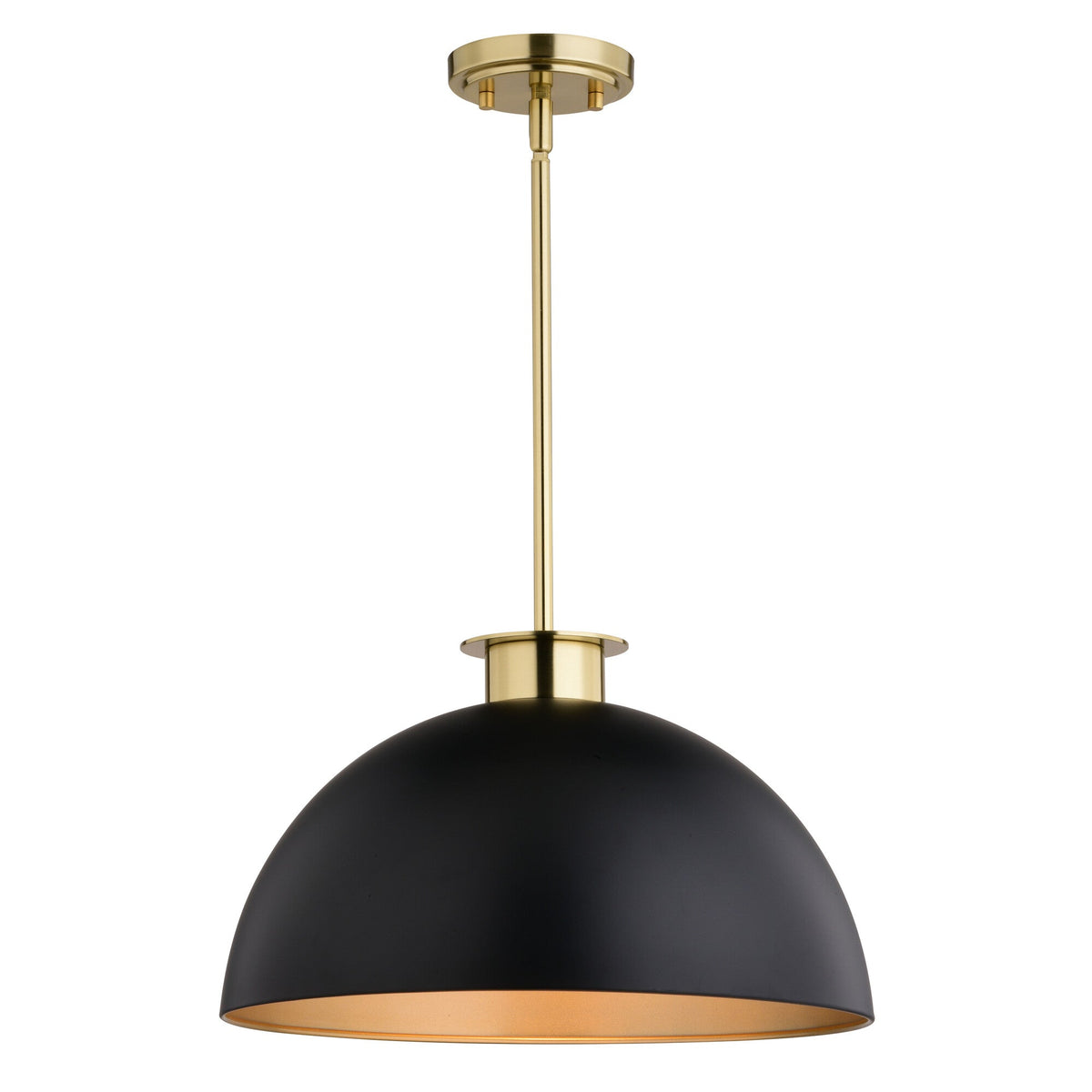 Devon 16 - in. Pendant Glossy White,Matte Black and Satin Brass - Orvon Lighting