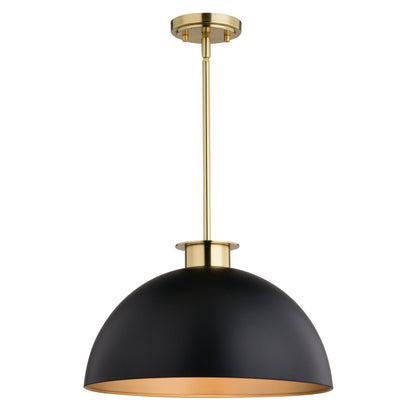Devon 16 - in. Pendant Glossy White,Matte Black and Satin Brass - Orvon Lighting