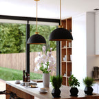 Devon 16 - in. Pendant Glossy White,Matte Black and Satin Brass - Orvon Lighting