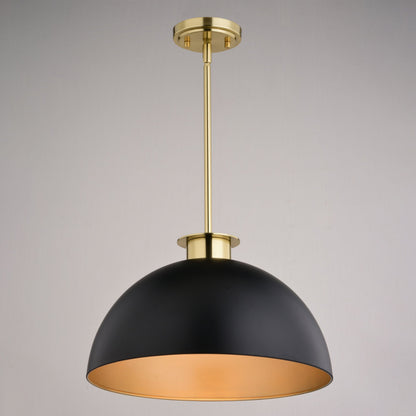 Devon 16 - in. Pendant Glossy White,Matte Black and Satin Brass - Orvon Lighting