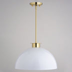 Devon 16 - in. Pendant Glossy White,Matte Black and Satin Brass - Orvon Lighting