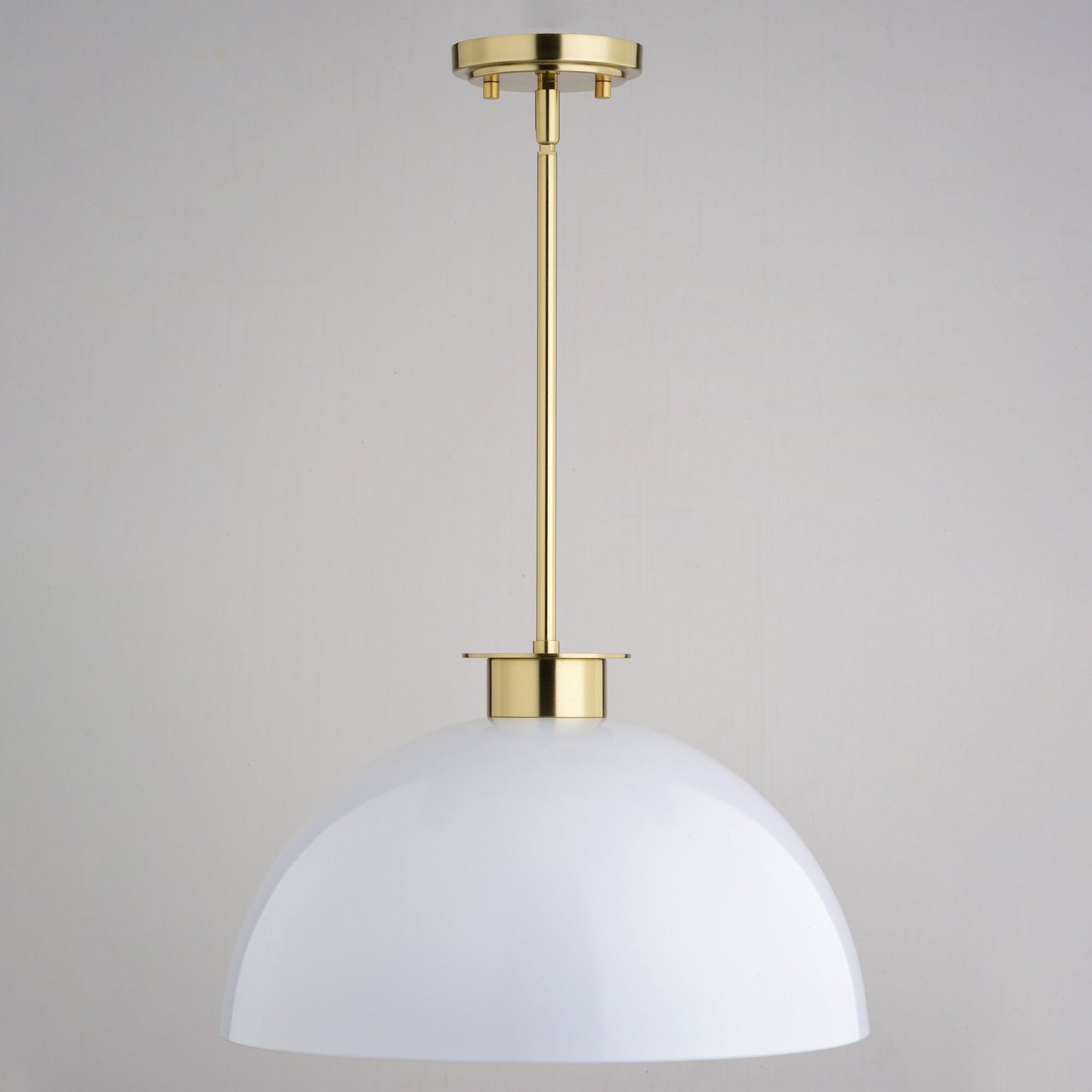 Devon 16 - in. Pendant Glossy White,Matte Black and Satin Brass - Orvon Lighting