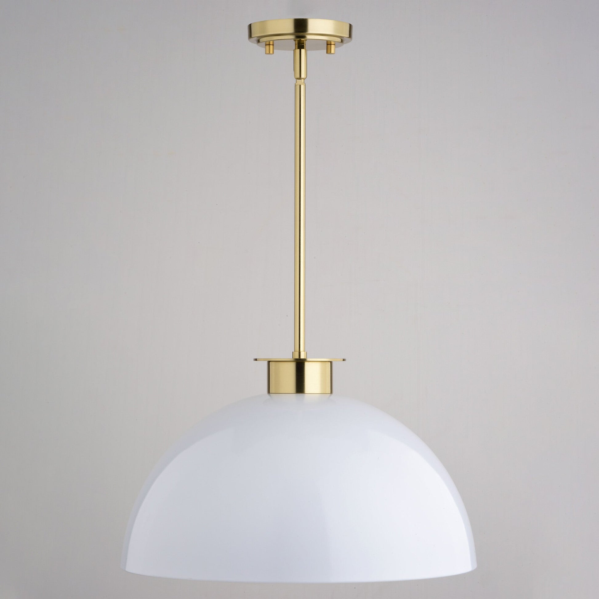 Devon 16 - in. Pendant Glossy White,Matte Black and Satin Brass - Orvon Lighting