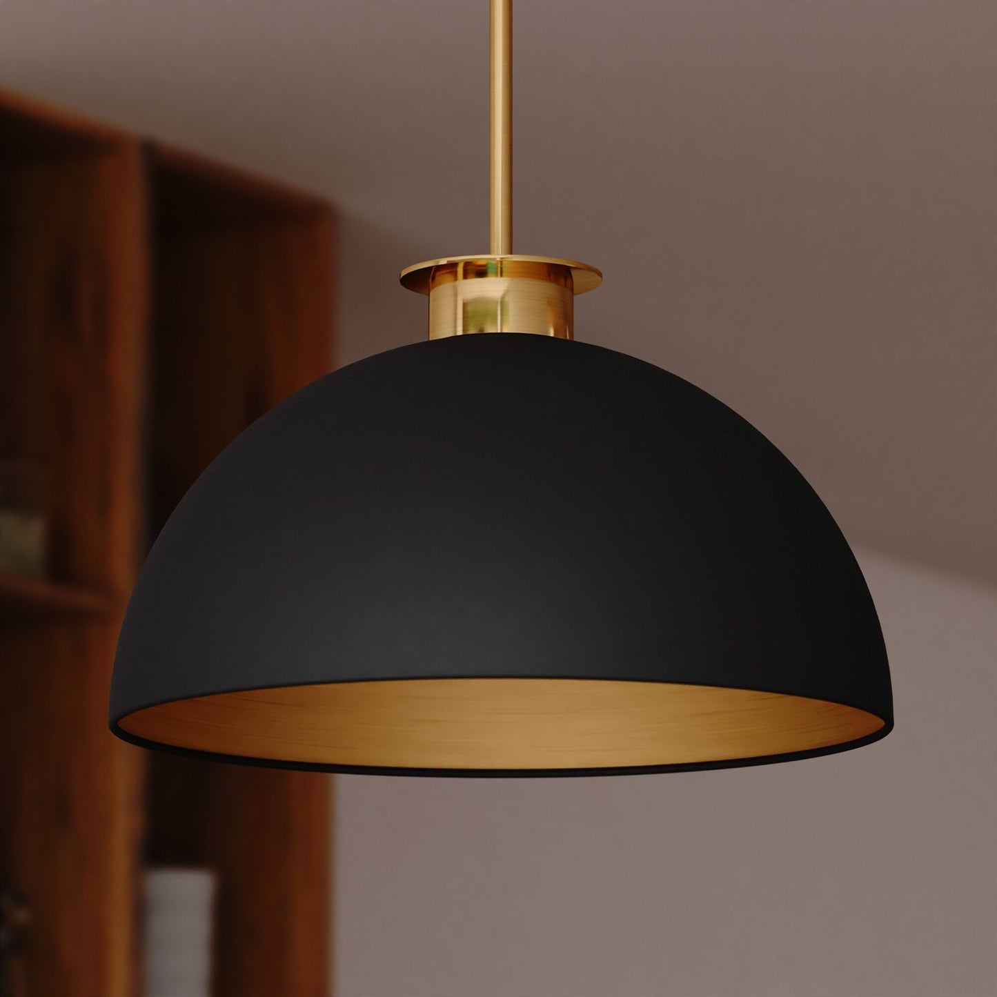 Devon 16 - in. Pendant Glossy White,Matte Black and Satin Brass - Orvon Lighting