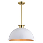 Devon 16 - in. Pendant Glossy White,Matte Black and Satin Brass - Orvon Lighting
