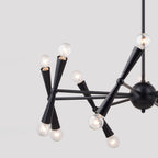Drake 29 - in. 16 Light Chandelier Matte Black - Orvon Lighting
