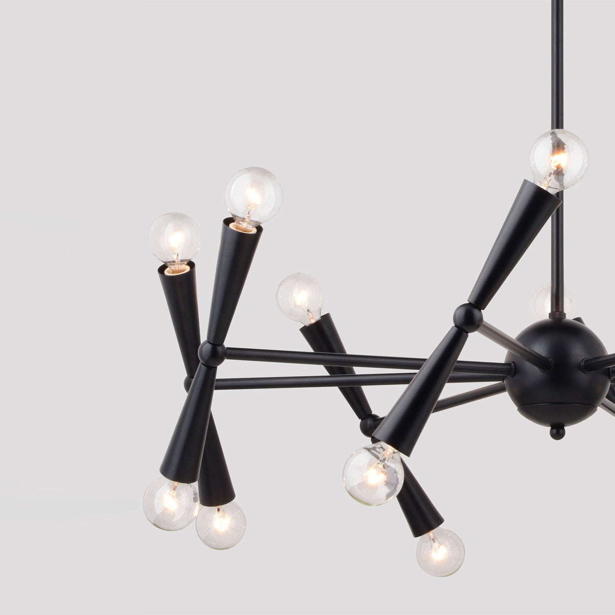 Drake 29 - in. 16 Light Chandelier Matte Black - Orvon Lighting
