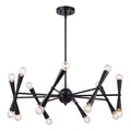 Drake 29 - in. 16 Light Chandelier Matte Black - Orvon Lighting