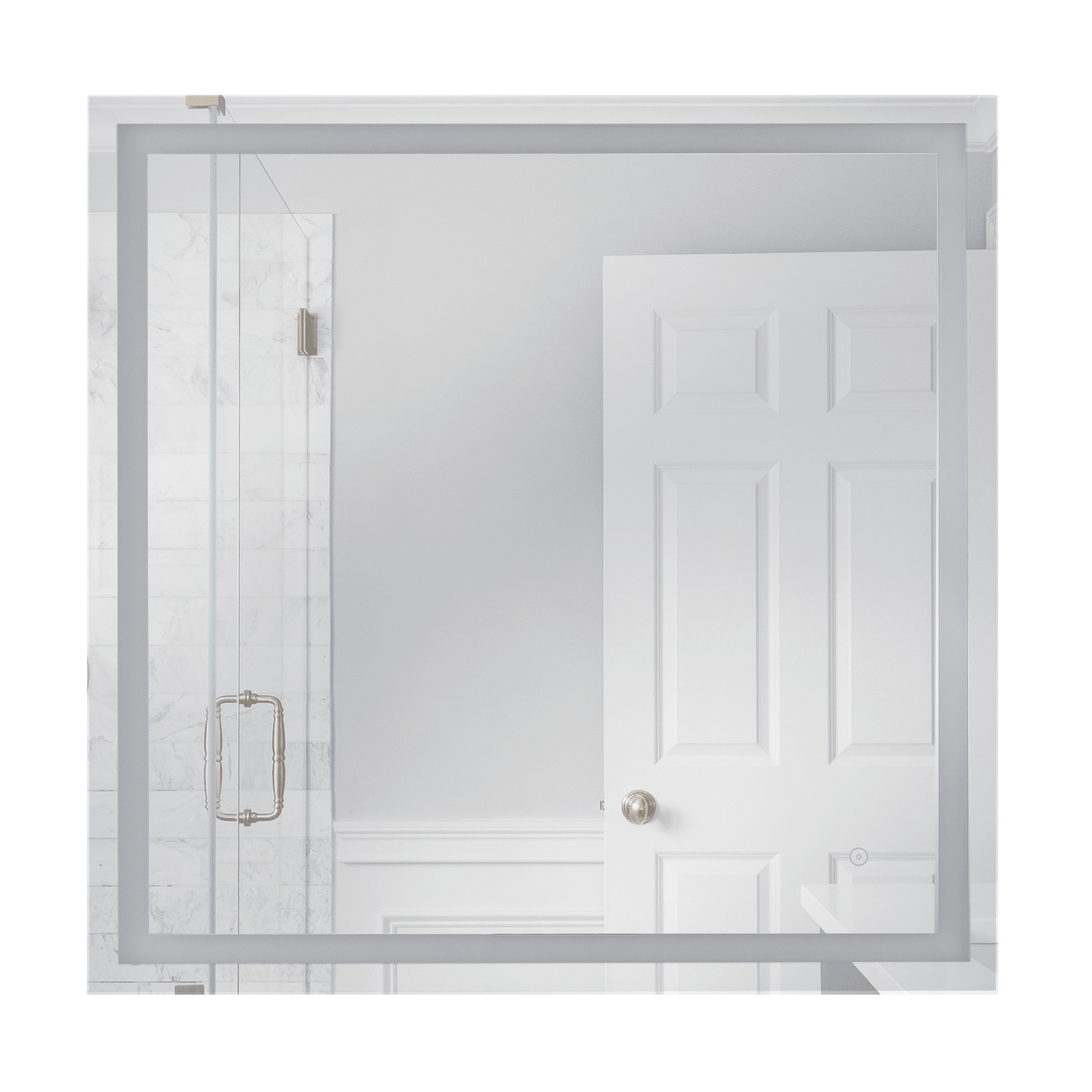 Dwight LED Mirror in White - Orvon Lighting