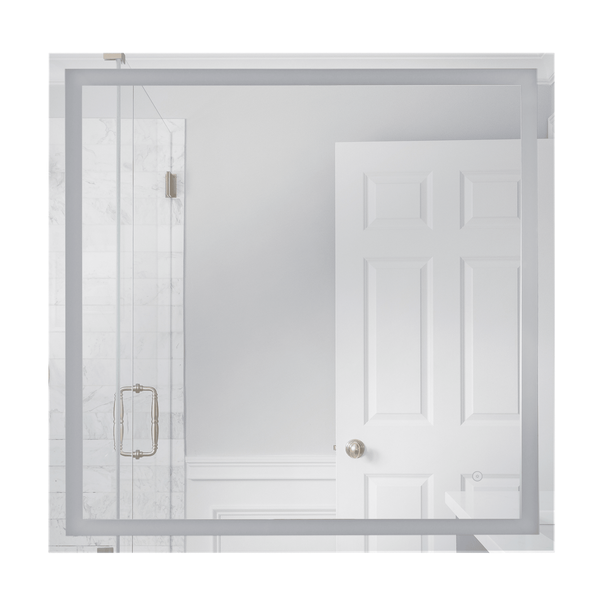 Dwight LED Mirror in White - Orvon Lighting