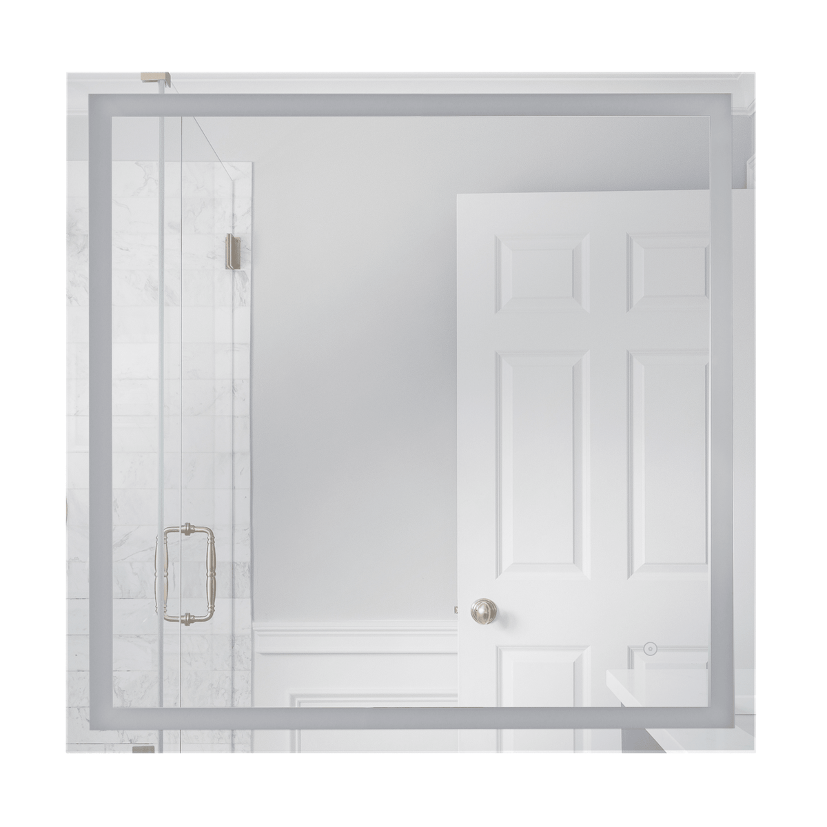 Dwight LED Mirror in White - Orvon Lighting