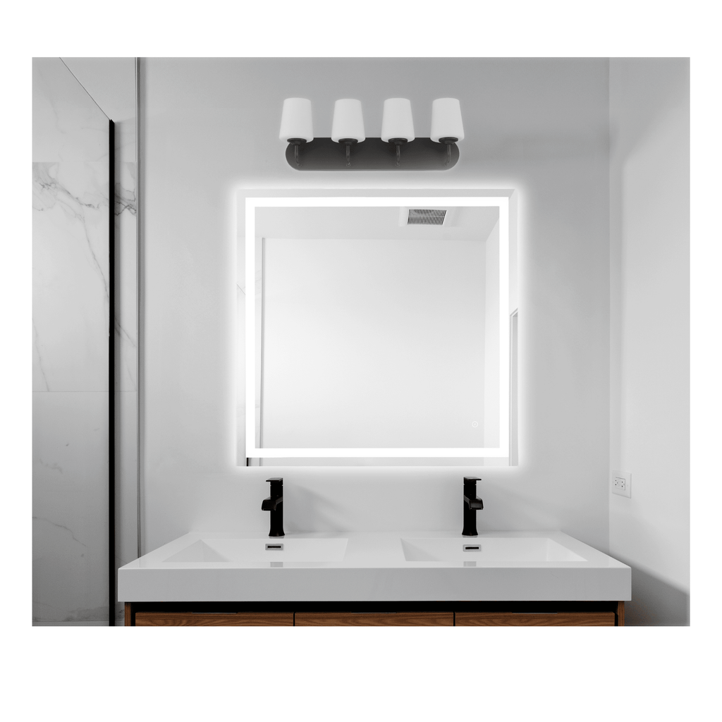 Dwight LED Mirror in White - Orvon Lighting