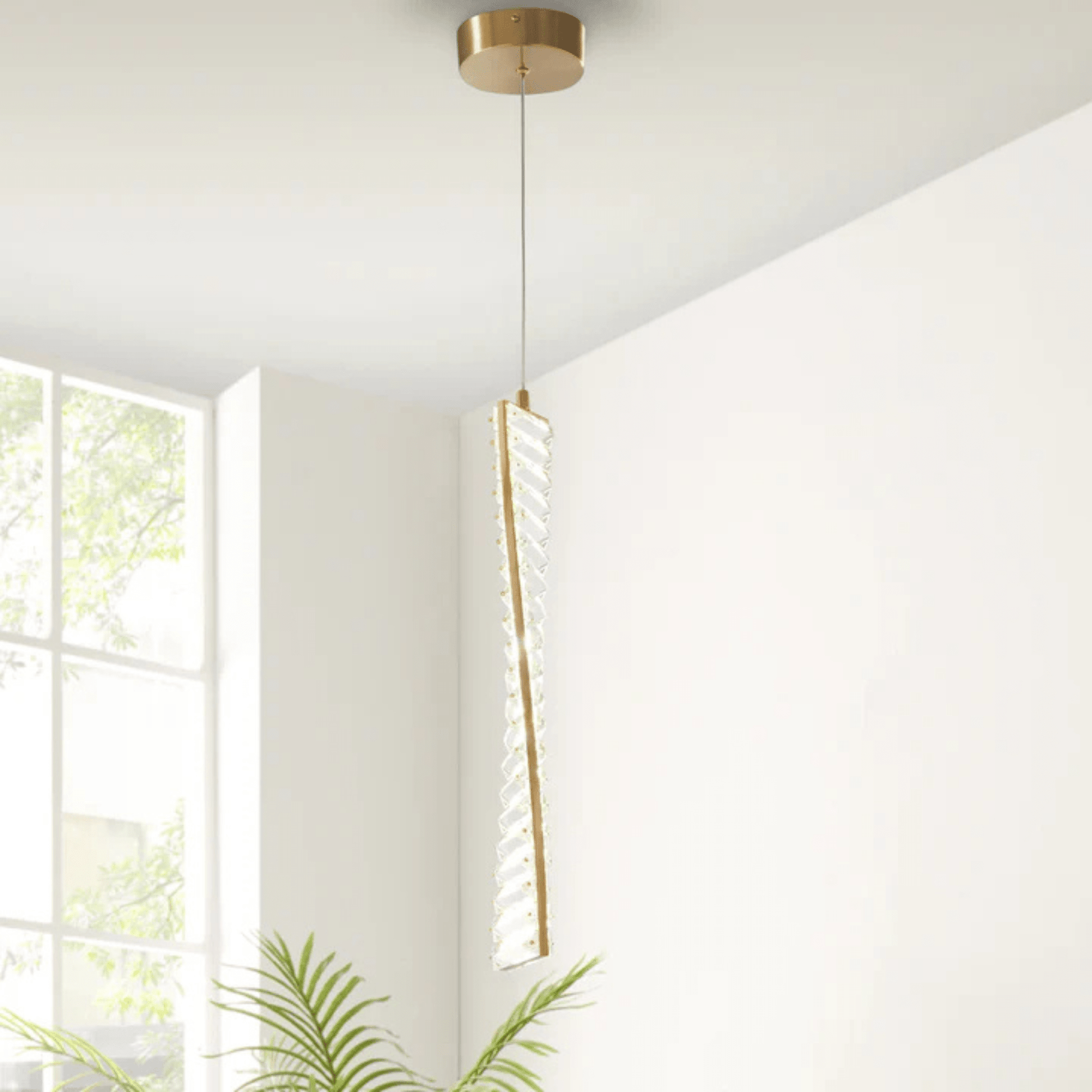 Efell LED Pendant Brushed Gold - Orvon Lighting