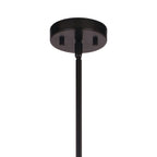 Ellis 25.25 - in. 12 Light Pendant Matte Black and Satin Brass - Orvon Lighting