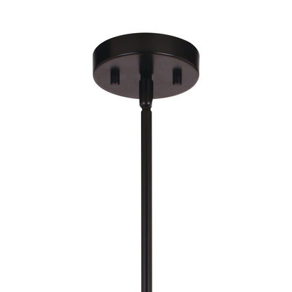 Ellis 25.25 - in. 12 Light Pendant Matte Black and Satin Brass - Orvon Lighting