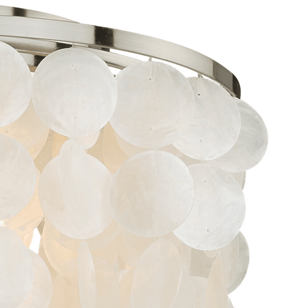 Elsa 16 - in Flush Mount Ceiling Light Satin Nickel - Orvon Lighting