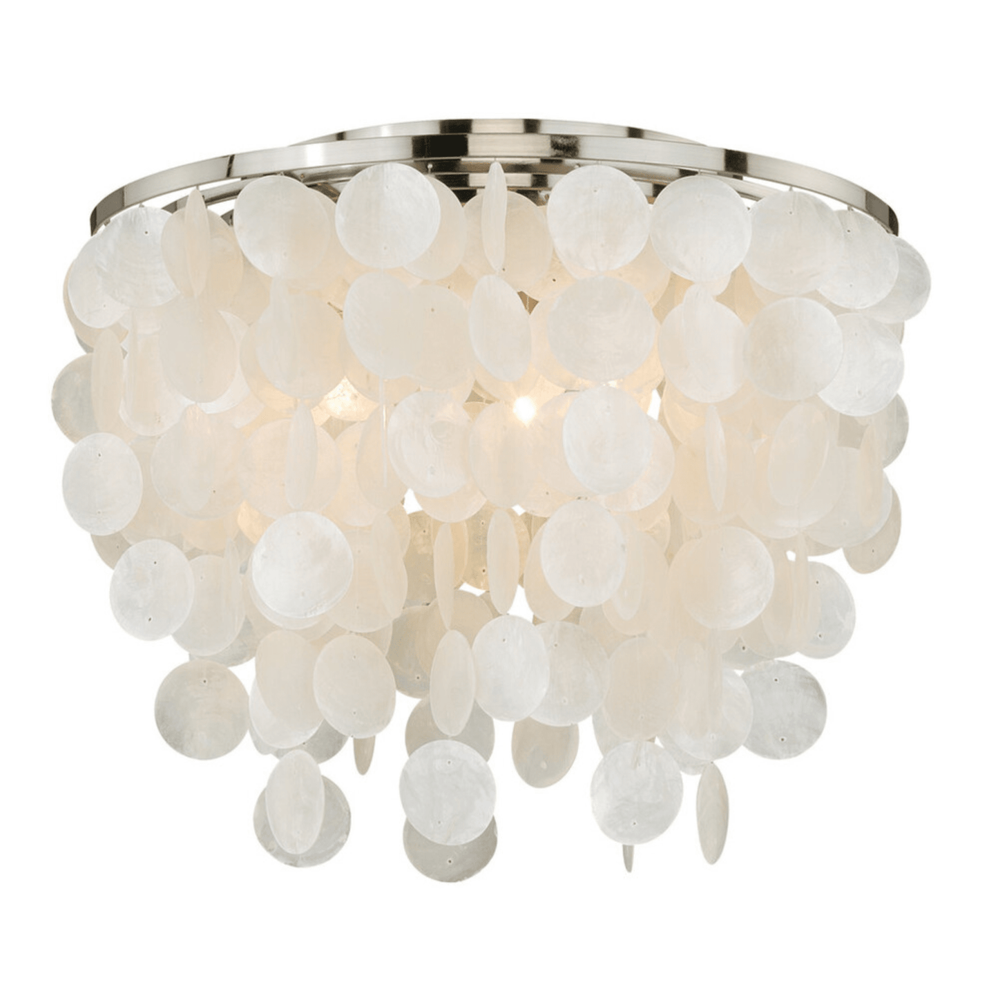 Elsa 16 - in Flush Mount Ceiling Light Satin Nickel - Orvon Lighting